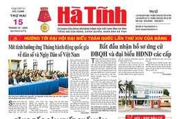 Báo in Hà Tĩnh ngày 15/12/2025