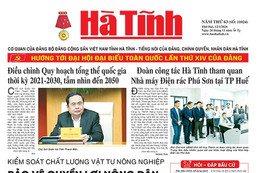 Báo in Hà Tĩnh ngày 12/1/2026
