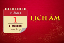 Lịch âm hôm nay - Lịch vạn niên - Lịch âm ngày 1/3/2025