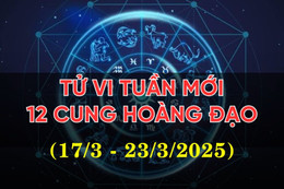 Tử vi tuần mới của 12 cung hoàng đạo từ 17/3 - 23/3/2025