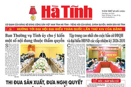 Báo in Hà Tĩnh ngày 8/1/2026