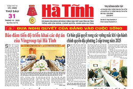 Báo in Hà Tĩnh ngày 31/10/2025