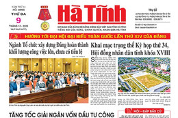 Báo in Hà Tĩnh ngày 9/12/2025