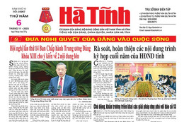 Báo in Hà Tĩnh ngày 6/11/2025