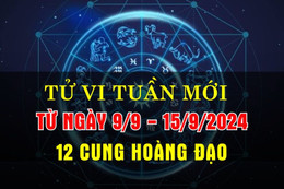 Tử vi tuần mới từ ngày 9/9 - 15/9/2024 của 12 cung hoàng đạo