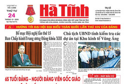 Báo in Hà Tĩnh ngày 24/12/2025