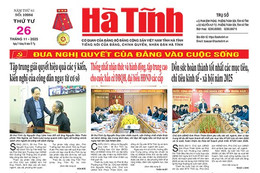 Báo in Hà Tĩnh ngày 26/11/2025