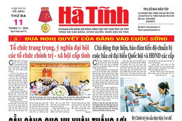 Báo in Hà Tĩnh ngày 11/11/2025