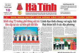 Báo in Hà Tĩnh ngày 10/11/2025