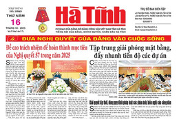 Báo in Hà Tĩnh ngày 16/10/2025