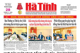 Báo in Hà Tĩnh ngày 28/11/2025
