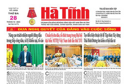Báo in Hà Tĩnh ngày 28/10/2025