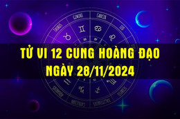 Tử vi hàng ngày - tử vi 12 cung hoàng đạo ngày 28/11/2024: Bạch Dương thuận lợi, Bảo Bình đầy hứa hẹn