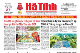 Báo in Hà Tĩnh ngày 27/10/2025