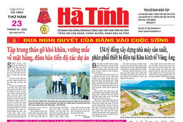 Báo in Hà Tĩnh ngày 23/10/2025
