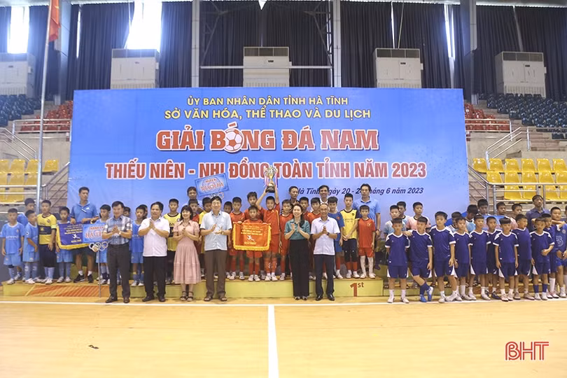 Thành phố Hà Tĩnh, Thạch Hà vô địch Giải Bóng đá thiếu niên - nhi đồng 2023