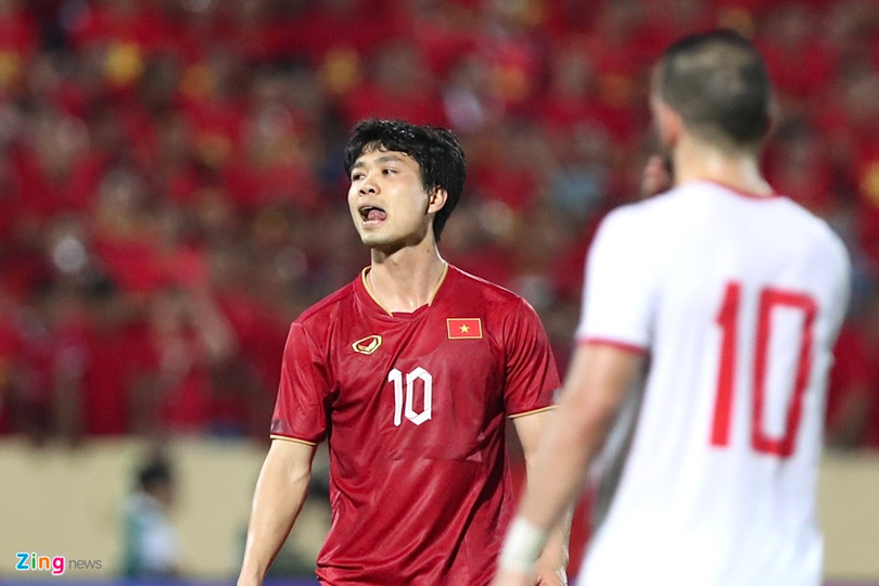 Công Phượng chưa tạo ra dấu ấn khi được HLV Troussier trao cơ hội. Ảnh: Bảo Ngọc. Tuyển Việt Nam đánh bại Syria 1-0