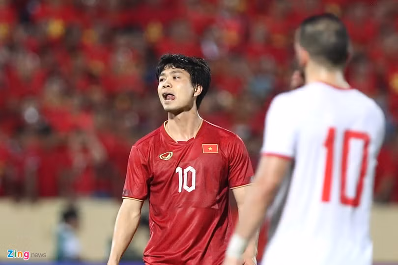 Công Phượng chưa tạo ra dấu ấn khi được HLV Troussier trao cơ hội. Ảnh: Bảo Ngọc. Tuyển Việt Nam đánh bại Syria 1-0