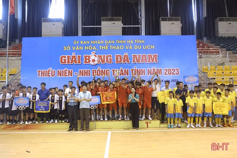 Thành phố Hà Tĩnh, Thạch Hà vô địch Giải Bóng đá thiếu niên - nhi đồng 2023
