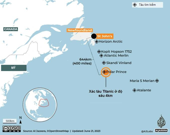 Vì sao tìm kiếm tàu lặn mất tích gần xác Titanic như “mò kim đáy biển”?