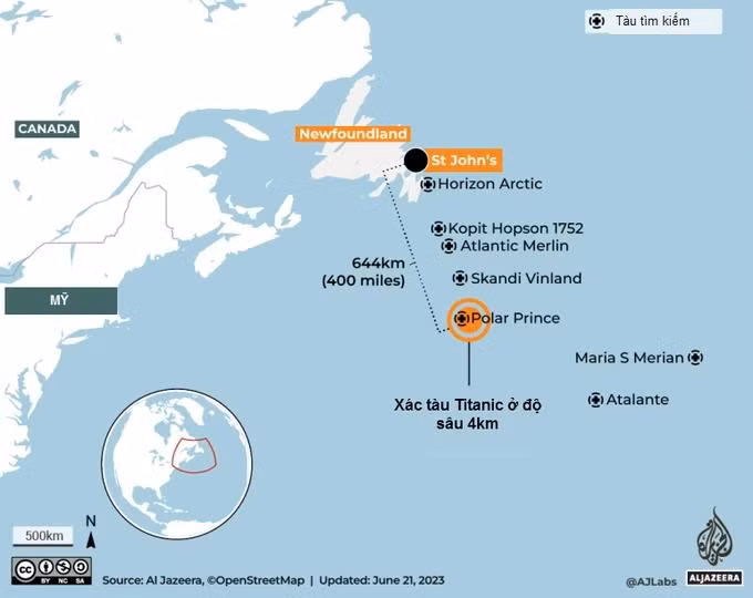 Vì sao tìm kiếm tàu lặn mất tích gần xác Titanic như “mò kim đáy biển”?