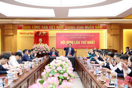 Hội nghị lần thứ nhất Ban Chấp hành Đảng bộ tỉnh Hà Tĩnh khóa XX 