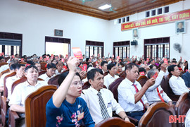 Đại hội MTTQ phường Sông Trí, xã Thạch Xuân