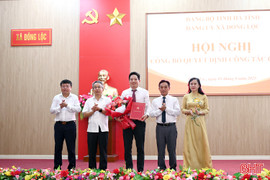 Ông Dương Văn Tuấn giữ chức vụ Bí thư Đảng ủy xã Đồng Lộc