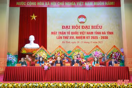 Đại hội Đại biểu MTTQ tỉnh Hà Tĩnh lần thứ XVI hoàn thành phiên thứ nhất