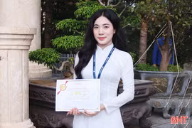 Gặp gỡ nữ sinh duy nhất của Hà Tĩnh đạt giải thưởng Sao Tháng Giêng