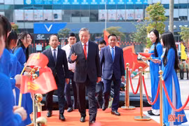 Tổng Bí thư, Chủ tịch nước Tô Lâm và các đại biểu dự Lễ kỷ niệm 120 năm Ngày sinh Tổng Bí thư Hà Huy Tập