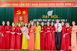 100% xã, phường ở Hà Tĩnh hoàn thành đại hội đại biểu phụ nữ 