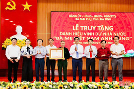 Truy tặng danh hiệu Bà mẹ Việt Nam anh hùng cho 5 mẹ