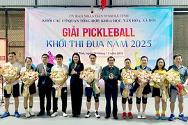 Khối các cơ quan tổ chức giải Pickleball 2025 thúc đẩy phong trào thể thao