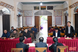 Sinh hoạt chi bộ - ngày hội góp ý văn kiện đại hội Đảng tại Hà Tĩnh