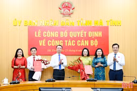 Công bố quyết định bổ nhiệm các Phó Giám đốc Sở KH&CN, Sở Tư pháp Hà Tĩnh 