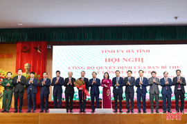 Đồng chí Phan Thiên Định giữ chức Phó Bí thư Tỉnh ủy Hà Tĩnh