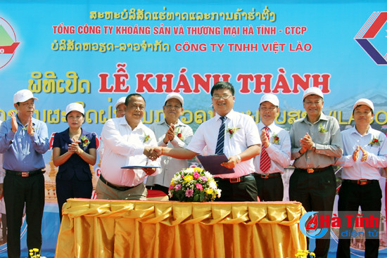 mitraco khanh thanh nha may bot thach cao cao cap tai lao