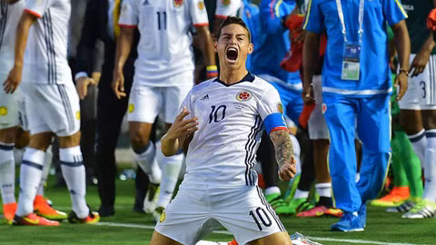 james rodriguez toa sang colombia gianh ve vao tu ket