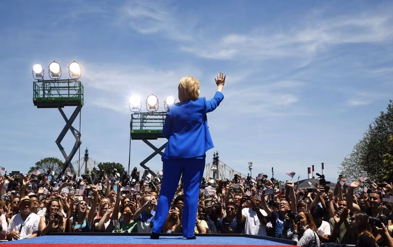 them nhung hinh anh an tuong nhat ve ung vien tong thong hillary clinton