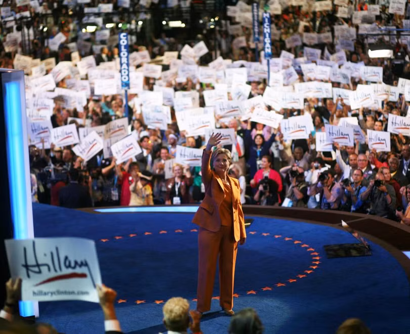 them nhung hinh anh an tuong nhat ve ung vien tong thong hillary clinton