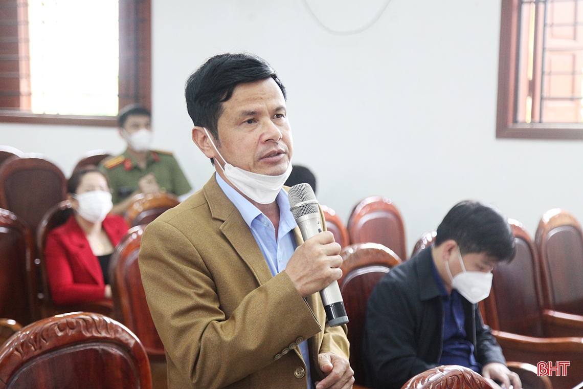 Cử tri Can Lộc kiến nghị nhiều vấn đề dân sinh tới đại biểu Quốc hội