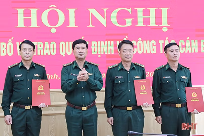 BĐBP Hà Tĩnh trao quyết định bổ nhiệm nhiều vị trí quan trọng