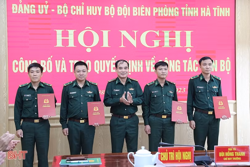 BĐBP Hà Tĩnh trao quyết định bổ nhiệm nhiều vị trí quan trọng