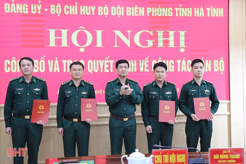 BĐBP Hà Tĩnh trao quyết định bổ nhiệm nhiều vị trí quan trọng