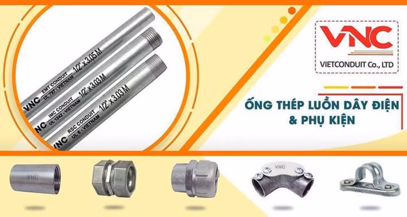 Ống thép luồn dây điện EMT Vietconduit ghi điểm tại nhiều công trình