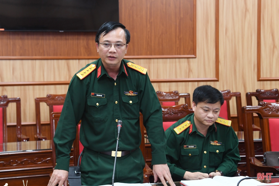 Đảng ủy Quân sự Hà Tĩnh ra Nghị quyết lãnh đạo thực hiện nhiệm vụ quý II/2023