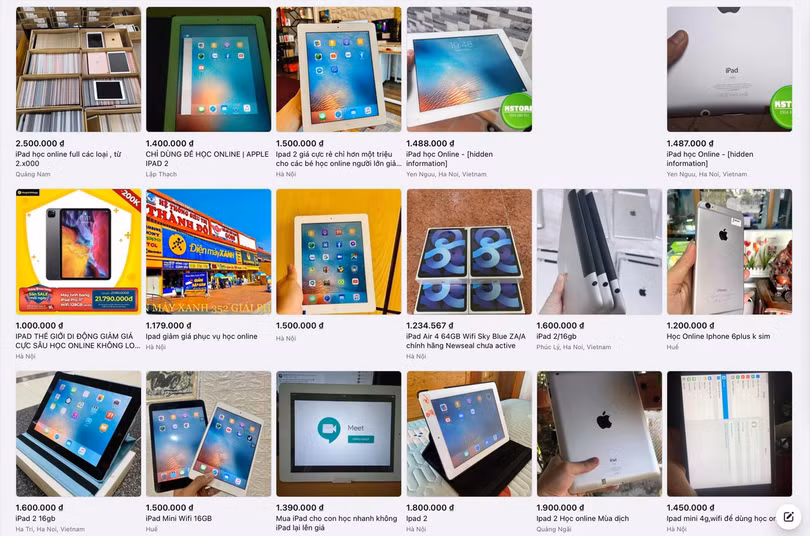 Những loại iPad không nên mua để học online