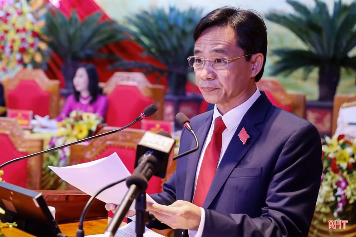 Toàn cảnh Đại hội Đảng bộ Hà Tĩnh lần thứ XIX, nhiệm kỳ 2020 - 2025