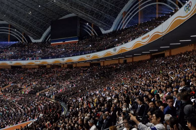 Triều Tiên hồi sinh màn đồng diễn khổng lồ mừng Quốc khánh